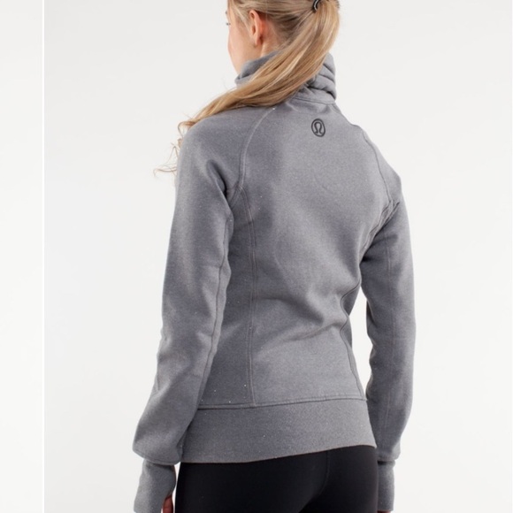Lululemon gray glitter cuddle up jacket size 2 - Picture 2 of 16